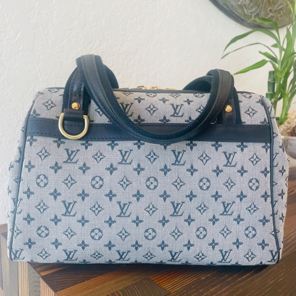 EUC Louis Vuitton Mini Monogram Josephine - Navy Blue - Picture 2 of 14